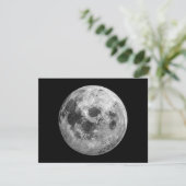 Cartes Pour Fêtes Annuelles Science de l'astronomie spatiale de la Pleine lune (Debout devant)