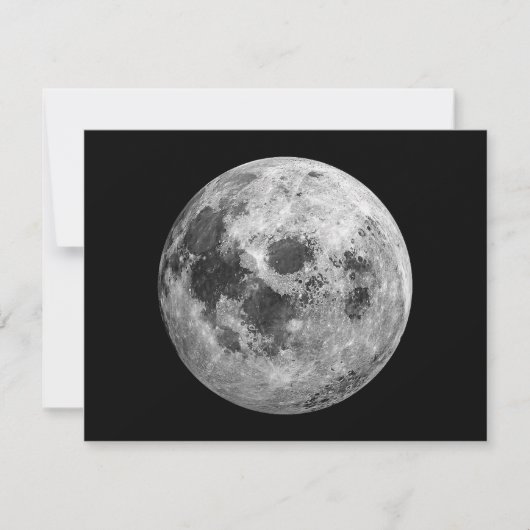 Cartes Pour Fêtes Annuelles Science de l'astronomie spatiale de la Pleine lune (Devant)