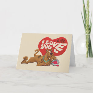 Cartes Pour Fêtes Annuelles Scooby-Doo - Ce n'est pas un mystère... Je t'aime