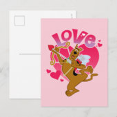 Cartes Pour Fêtes Annuelles Scooby-Doo Cupid - Amour (Devant / Derrière)