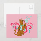 Cartes Pour Fêtes Annuelles Scooby-Doo - L'Amour Est Dans L'Air (Devant / Derrière)