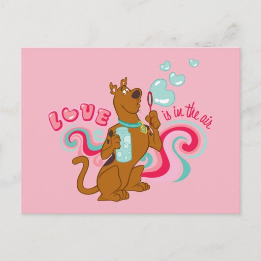 Cartes Pour Fêtes Annuelles Scooby-Doo - L'Amour Est Dans L'Air (Devant)
