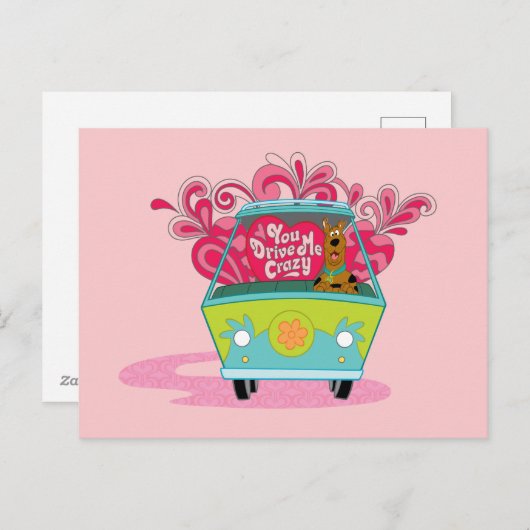 Cartes Pour Fêtes Annuelles Scooby-Doo - Tu Me Rends Fou (Devant / Derrière)