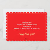 Cartes Pour Fêtes Annuelles Scotland New Year Card, Rampant, Scottish Flag (Dos)