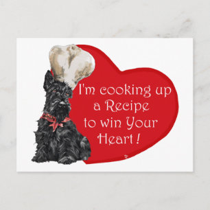 Cartes Pour Fêtes Annuelles Scottie Chef  Valentine