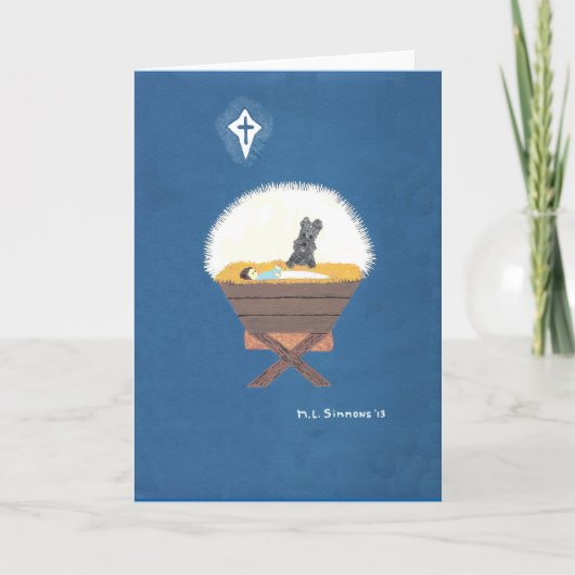 CARTES POUR FÊTES ANNUELLES SCOTTIE CHEZ MANGER (Devant)