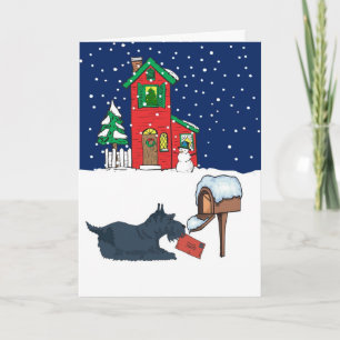 Cartes Pour Fêtes Annuelles Scottie Christmas Mail