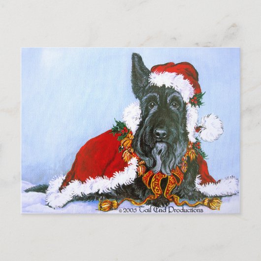 Cartes Pour Fêtes Annuelles Scottie Claus (Devant)