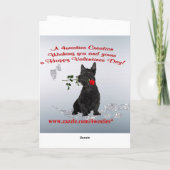 Cartes Pour Fêtes Annuelles Scottie Puppy Be My Valentine Grey Card (Dos)