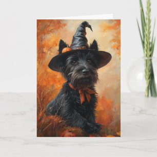 Cartes Pour Fêtes Annuelles Scottie Sorcière Halloween