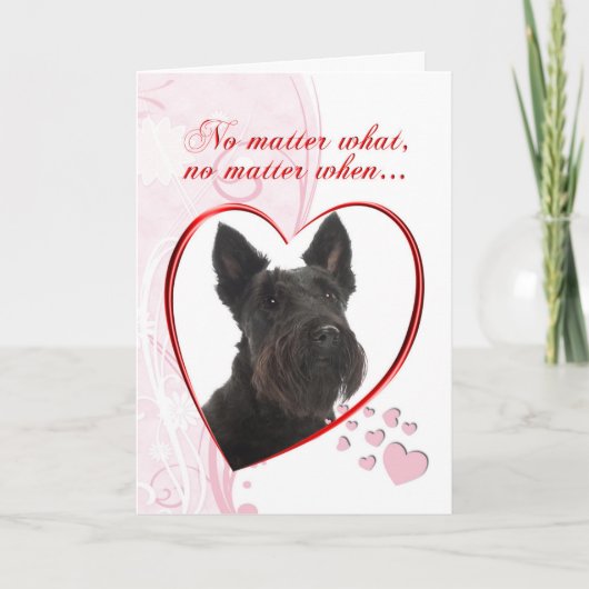 Cartes Pour Fêtes Annuelles Scottie Valentine (Devant)