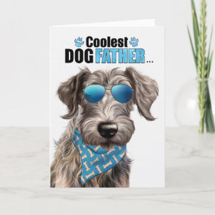 Cartes Pour Fêtes Annuelles Scottish Deerhound Coolest Papa Jamais Fête des pè