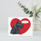 Cartes Pour Fêtes Annuelles Scottish Terrier Valentine (Debout devant)