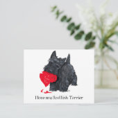 Cartes Pour Fêtes Annuelles Scottish Terrier Valentine (Debout devant)