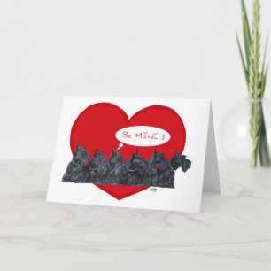 Cartes Pour Fêtes Annuelles Scottish Terriers Valentine