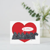 Cartes Pour Fêtes Annuelles Scottish Terriers Valentine (Debout devant)