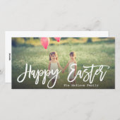 Cartes Pour Fêtes Annuelles Script à la main tendance | Photo de Pâques (Devant / Derrière)