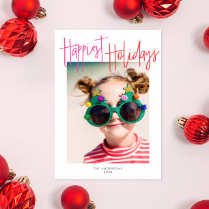 Cartes Pour Fêtes Annuelles Script Coloré Meilleurs Vœux de Fêtes   Photo de F
