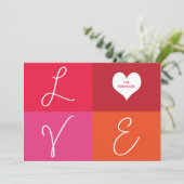 Cartes Pour Fêtes Annuelles Script d'amour moderne nommé personne Valentines (Debout devant)