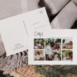 Cartes Pour Fêtes Annuelles Script de Noël moderne Grateful Cinq-Photo<br><div class="desc">Ce script moderne de Noël reconnaissante carte postale cinq photos vacances est parfait pour votre minimaliste chic boho noir et blanc de vacances. La calligraphie manuscrite minimaliste est délicate et rustique tout en restant élégante et élégante. Le design reflète une simple journée d'hiver blanche et évoque les souvenirs d'une vie...</div>