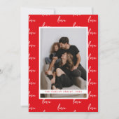 Cartes Pour Fêtes Annuelles Script de photo de la Saint-Valentin (Devant)