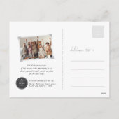 Cartes Pour Fêtes Annuelles Script de pinceau de typographie moderne 2025 Cale (Dos)