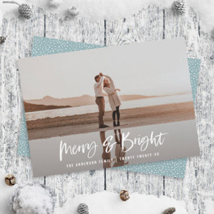 Cartes Pour Fêtes Annuelles Script de typographie moderne bluephoto Noël