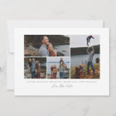 Cartes Pour Fêtes Annuelles Script de vacances de forêt verte (Dos)