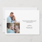 Cartes Pour Fêtes Annuelles Script décontracté Multi photo Joyeux Noël (Dos)