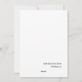 Cartes Pour Fêtes Annuelles Script Elegant Coeur Rose Rouge Joyeux Valentines (Dos)