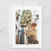 Cartes Pour Fêtes Annuelles Script Festif Rouge Simple Joyeux Tout Photo (Dos)