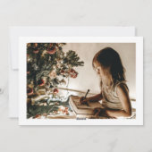 Cartes Pour Fêtes Annuelles Script Handwriting Modern Merry Christmas Photo  (Dos)