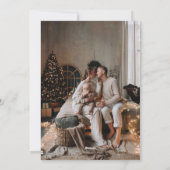 Cartes Pour Fêtes Annuelles Script Joyeuse couronne de Noël (Dos)