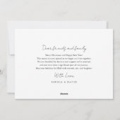 Cartes Pour Fêtes Annuelles Script Joyeux et marié photo Noël (Dos)