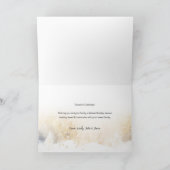 Cartes Pour Fêtes Annuelles Script Joyeux Or Chic avec photo courbe (Intérieur)