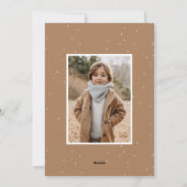 Cartes Pour Fêtes Annuelles Script manuscrit Joyeux Noël 2 Photo (Dos)