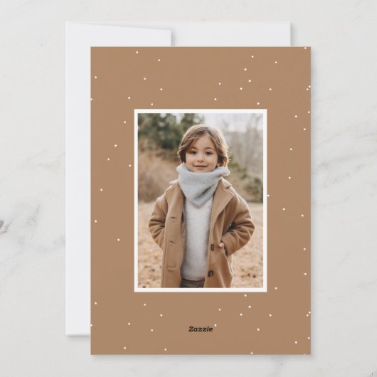 Cartes Pour Fêtes Annuelles Script manuscrit Joyeux Noël 2 Photo (Dos)