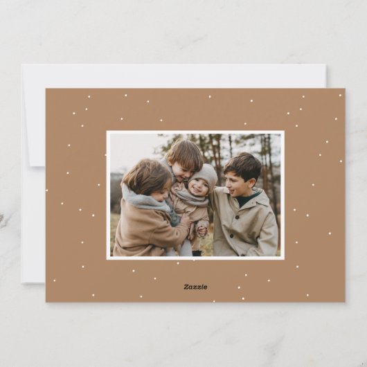 Cartes Pour Fêtes Annuelles Script manuscrit Joyeux Noël 2 Photo (Dos)