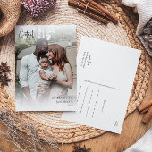 Cartes Pour Fêtes Annuelles Script manuscrit moderne Gratuit photo complète