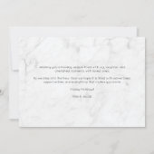 Cartes Pour Fêtes Annuelles Script Marble Photo Joyeux & Mariés (Dos)