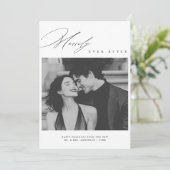 Cartes Pour Fêtes Annuelles Script Merveilleusement Jamais Après La Nouvelle P (Debout devant)