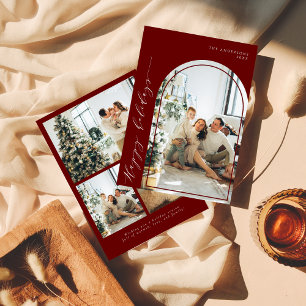Cartes Pour Fêtes Annuelles Script minimaliste moderne Joyeux jours fériés Pho