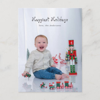Cartes Pour Fêtes Annuelles Script Moderne Amusant Joyeuses Fêtes Fond perdu