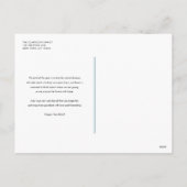 Cartes Pour Fêtes Annuelles Script moderne Bleu Heureux Hanoukka Photo (Dos)