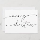 Cartes Pour Fêtes Annuelles Script moderne élégant Merry Christmas Card (Devant)