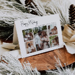 Cartes Pour Fêtes Annuelles Script moderne Joyeuses vacances pliées Cinq photo<br><div class="desc">Ce script moderne happy holiday plided cinq photo carte de vacances est parfait pour votre minimaliste shabby chic boho noir et blanc accueil de vacances. La calligraphie manuscrite minimaliste est délicate et rustique tout en restant élégante et élégante. Le design reflète une simple journée d'hiver blanche et évoque les souvenirs...</div>