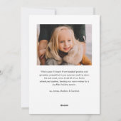 Cartes Pour Fêtes Annuelles Script moderne Joyeux Arche de Noël 2 Photo (Dos)