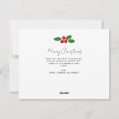 Cartes Pour Fêtes Annuelles Script moderne Joyeux Noël 3 Collage photo (Dos)