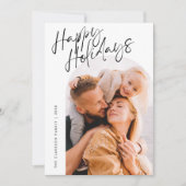 Cartes Pour Fêtes Annuelles Script moderne Joyeux Vacances Arch 2 Photo (Devant)