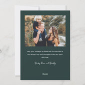 Cartes Pour Fêtes Annuelles Script moderne Lettrage 2 photo Nouvel An (Dos)